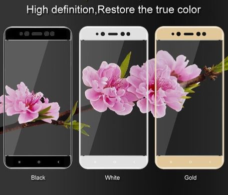 Защитное стекло 2.5D Full Glue для Xiaomi Redmi Note 5A Prime/Redmi Y1 black 0.3mm f/s