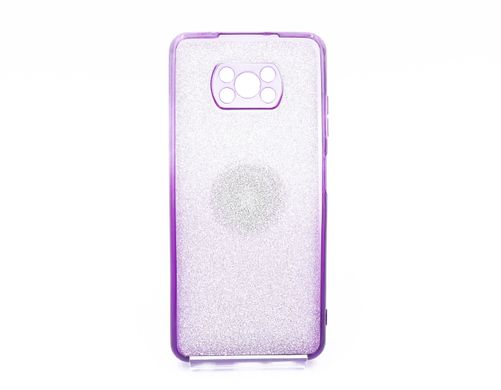 Силіконовий чохол SP Shine для Xiaomi Poco X3 violet ring for magnet