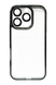 Чохол Fibra Bling Side edge для iPhone 16 Pro Max clear black Full Camera