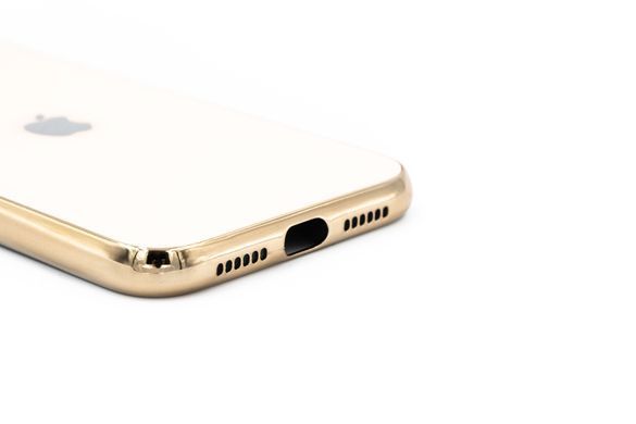 Чохол Glass Farfor+Frame для iPhone 11 pink sand Sp