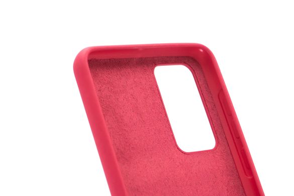 Силіконовий чохол Full Cover для Huawei P40 hot pink (bordo)