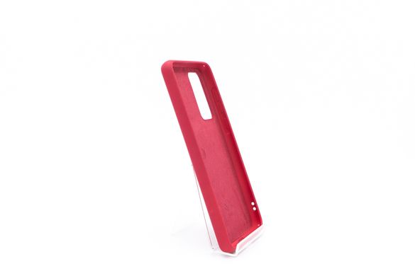 Силіконовий чохол Full Cover для Huawei P40 hot pink (bordo)