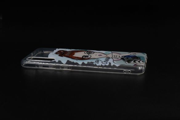 Силиконовый чехол MyPrint для Samsung A50 girl/say cheese