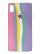 Силіконовый чохол Full Cover для iPhone XS Max Rainbow №3