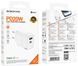 Сетевой блок питания Borofone BA83A 1USB-C/1USB PD/QC 20W white