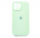 Силіконовий чохол Full Cover для iPhone 13 Pro Max fresh green Full Camera