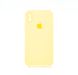 Силіконовий чохол Full Cover Square для iPhone X/XS yellow Full Camera