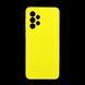 Силиконовый чехол Fibra для Samsung A33 yellow Full Camera
