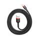 USB кабель Baseus CALKLF-C Lightning 1.5A/2m black-red
