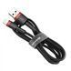 USB кабель Baseus CALKLF-C Lightning 1.5A/2m black-red