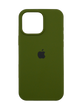 Силиконовый чехол Full Cover для iPhone 16 Pro dark olive (army green)