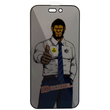 Защитное 5D Privacy Anti-Static стекло для iPhone 16 Pro Max black SP