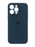 Силіконовий чохол Full Cover для iPhone 15 Pro Max abyss blue Full Camera