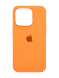 Силіконовий чохол Full Cover для iPhone 15 Pro papaya