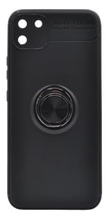 Накладка TPU Deen ColorRing для Realmi C11 black под магнитный держатель