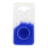Силіконовий чохол Fashion popsoket для Samsung J5 2015 blue