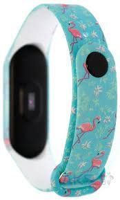 Ремінець Silicone Xiaomi MI Band 3/4 фламінго/бірюзовий