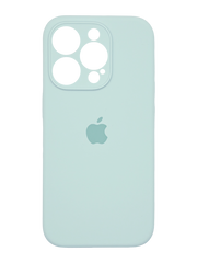 Силіконовий чохол Full Cover для iPhone 15 Pro turquoise Full camera