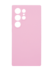 Силіконовий чохол Full Cover для Samsung S24 Ultra light pink (AAA) Full Camera без logo