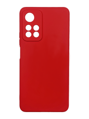 Силиконовый чехол SMTT для Xiaomi Redmi Note 11 Pro+red Full Camera с микрофиброй
