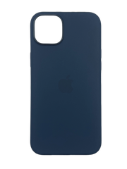 Силиконовый чехол with MagSafe для iPhone 15 Plus storm blue