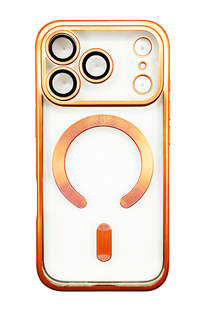 Чехол Metal Matte with MagSafe для iPhone 17 Pro cosmic orange Full Camera