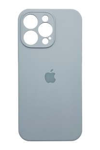 Силіконовий чохол Full Cover для iPhone 15 Pro Max mist blue Full Camera