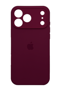 Силиконовый чехол Full Cover для iPhone 17 Pro Max marsala Full Camera