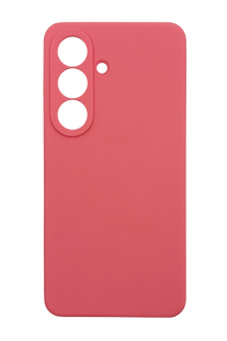 Силіконовий чохол Softy для Samsung S26 coral Full Camera з мікрофіброю