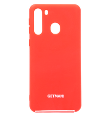 Силиконовый чехол Cover Getman for Magnet для Samsung A21 red