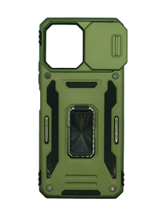 Чохол Camshield Army Ring для Xiaomi Redmi 12 army green протиударний шторка/захист камери