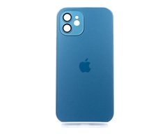 Чохол TPU+Glass sapphire matte case для iPhone 12 navy blue