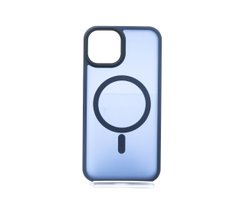 Чохол TPU+PC Metal Buttons with MagSafe Colorful для iPhone 14 blue