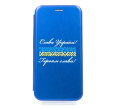 Чохол книжка Original шкіра MyPrint для Samsung A10S blue Героям Слава