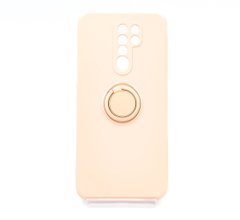 Чохол (TPU) Candy Ring для Xiaomi Redmi 9 pink