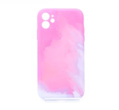 Силіконовий чохол Watercolor для iPhone 11 pink
