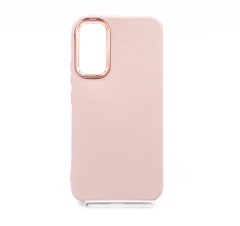 Силіконовий чохол Metal frame для Samsung A34 5G pink sand (AA)