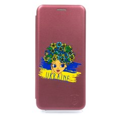 Чохол книжка Baseus MyPrint для Samsung A32 marsala (I Am Ukrainian)