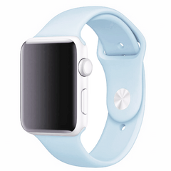 Силіконовий ремінець для Apple Watch Sport Band 42/44/45/49mm (M) 2pcs sky blue