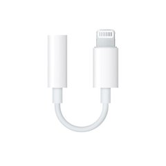 Aux Cable Lightning To 3.5mm Headphone Jack adapter Original white