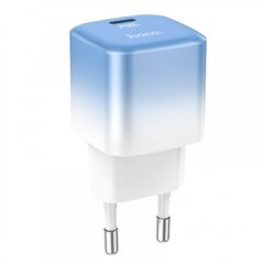 Мережевий зарядний пристрій Hoco C101A PD20W Ice blue