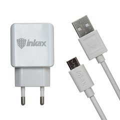 Сетевое зарядное устройство Inkax CD-01 micro white