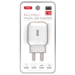 Сетевое зарядное устройство XO L37 2.1A 1usb (EU) white