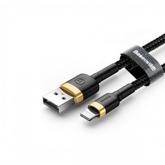 USB кабель Baseus Cafule CALKLF-BV1 2.4A/1m Lightning gold/black