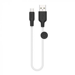 USB кабель HOCO X21 Plus silicone micro 2.4A 2m black/white