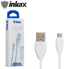 USB кабель Inkax CK-21 micro 2.4A 0.2m white