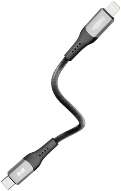 Кабель YOKI SOLID YK-SO15 Type-C to Lightning 30W 0.25m black