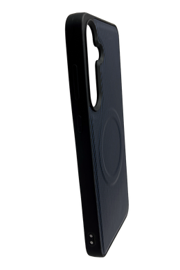 Чохол MT Carbon with MagSafe для Samsung S24 FE dark blue