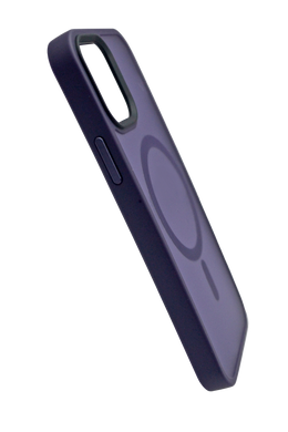 Чехол TPU+PC Metal Buttons with MagSafe Colorful для iPhone 12 Pro Max dark purple (ummi)