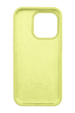 Силіконовий чохол Full Cover для iPhone 15 Pro mellow yellow